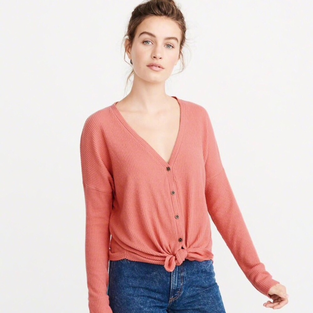 NWT Abercrombie&Fitch tie front top